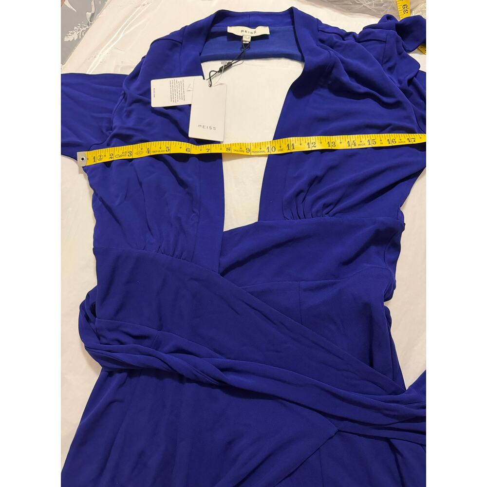 REISS Bailey Plunge Neckline Cutout Back Maxi Dress Size 10 NWT - Picture 6 of 10